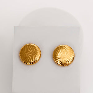 Sisi brass gold plated earrings.